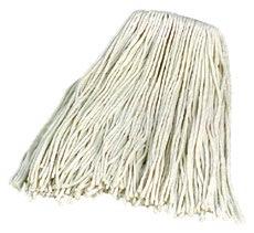 CUT END MOPS 4 Ply Rayon Cut End Easy to change mop heads lie flat for more efficient mopping 40345 Kwik-On wood handle (sold separately) attaches securely to Kwik-On mop head with a counter-sunk,