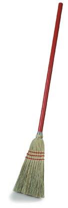 UPRIGHT BROOMS Natural Corn Blend Heavy-duty lacquered wood handle 41354 heavy-duty warehouse broom has metal retaining bands and strong synthetic stitching for long-lasting use 41350 janitor broom