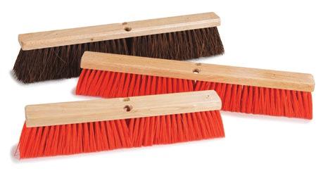 PPY bristles resist oil and water making them ideal for back-of-house cleaning Palmyra bristles are medium stiff and long lasting under harsh conditions Plastic blocks are extremely durable and