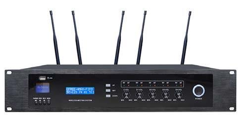 UHF Wireless Conference System Master Controller (With Recording) : The CMX Audio range UHF Wireless Conference System with high flexibility and reliability, which is an ideal choice for mobile