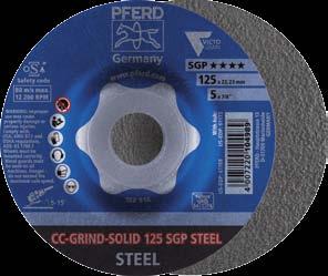 CC-GRIN grinding discs The VICTOGRAIN products, CC-GRIN-SOLI SGP and CC-GRIN-FLEX SGP, unite the best available abrasive with innovative, state-of-the-art PFER tool designs: Providing the ultimate in