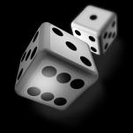 Doubles and trebles Roll two dice. Multiply the two numbers to get your score. Roll one of the dice again. If it is an even number, double your score. If it is an odd number, treble your score.