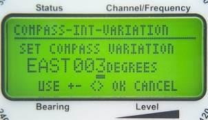 Usually, the deviation may differ for each compass value. If the calibration was done properly, these differences have been eliminated largely.