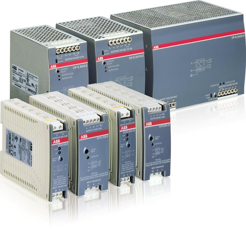 CP-E range Product group picture /17 ABB Catalog