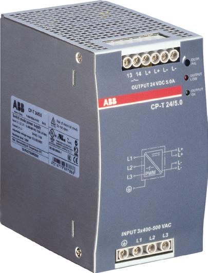 CP-T range Ordering details Description The CP-T range of three-phase power supply units is the youngest member of ABB s power supply family.