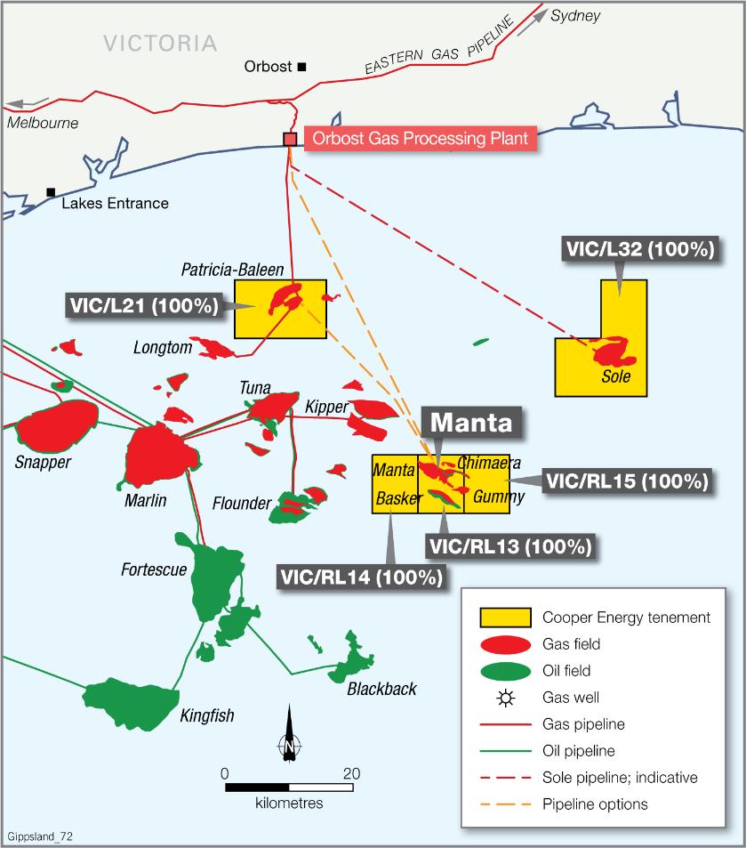 In January 2018 Beach Energy announced a gas field discovery at Haselgrove-3 ST1 in PPL 62, South Australia, a licence surrounded by PEL 494 (COE 30%).