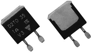 DIMENSIONS in millimeters FEATURES AEC-Q200 qualified 35 W at 25 C case temperature Surface mounted resistor - TO-263 (D 2 PAK) style package Wide resistance range from 0.