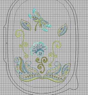 Note: All of the designs use the same color; however, the colors stitch in different positions. Also, the designs are digitized using Fancy Fills.