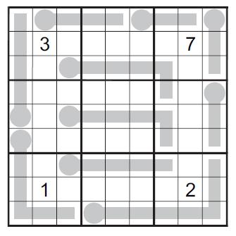allowed). Shapes partially overlap in competition puzzle. 14.
