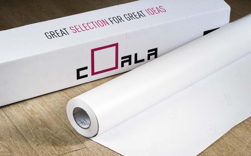WATER-BASED INKJET PAPERS COALA UNCOATED INKJET PAPER Coala Uncoated Inkjet Paper is an ultra-white 90gsm inkjet paper for CAD output or for economical position proofing with quick drying performance