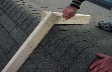 Step 7: Position cupola on center of roof and fasten to roof using 3 inch screws.