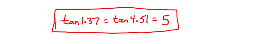 Example 2: Find all solutions for tan θ = 5 in the interval 0 x 2π