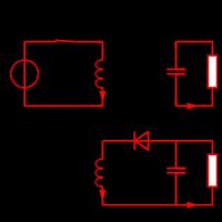The output voltage can vary continuously from 0 to ve infinity (for an ideal converter).