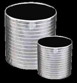 Stainless Steel Striped Silver Stainless Steel