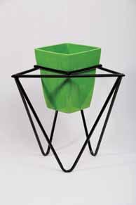 Pod Stand Black Powder Coated to hold Square HDRP planters HDRP Square Planters Available Colours White, Black, Red, Green, Brown, Silver, and Violet Triangle Pod Stand