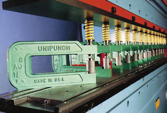 Using dedicated setups, the UniPunch system is perfectly aligned with lean manufacturing with fast changeover at the press for producing small (and/or large) lots quickly each time you need that part.