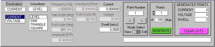 tional data points. The EOF defines the end of the pattern. A pattern produced using the Pattern Generation window (Figure 10) can be saved in this format using the Pattern Export File Select button.