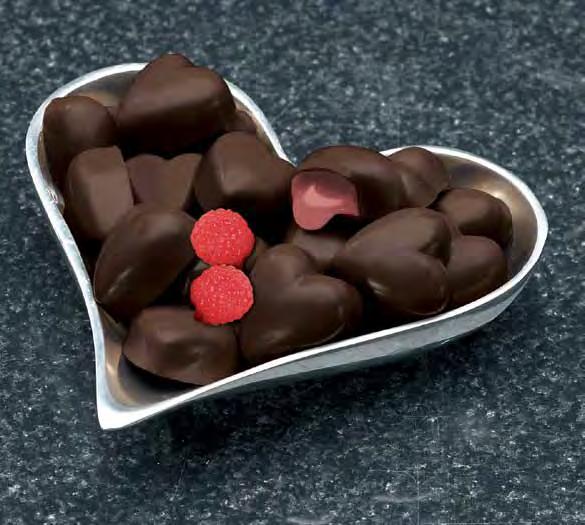 50 full sun 5400 Dark Chocolate Raspberry Hearts la Frambuesa del chocolate amargo llenó
