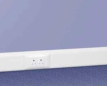 adaptable DLP trunking 105 x 50 FULLY ASSEMBLED DLP TRUNKING Save time Arteor TM 4 modules support Cat.No 0109 42 Pack Cat.