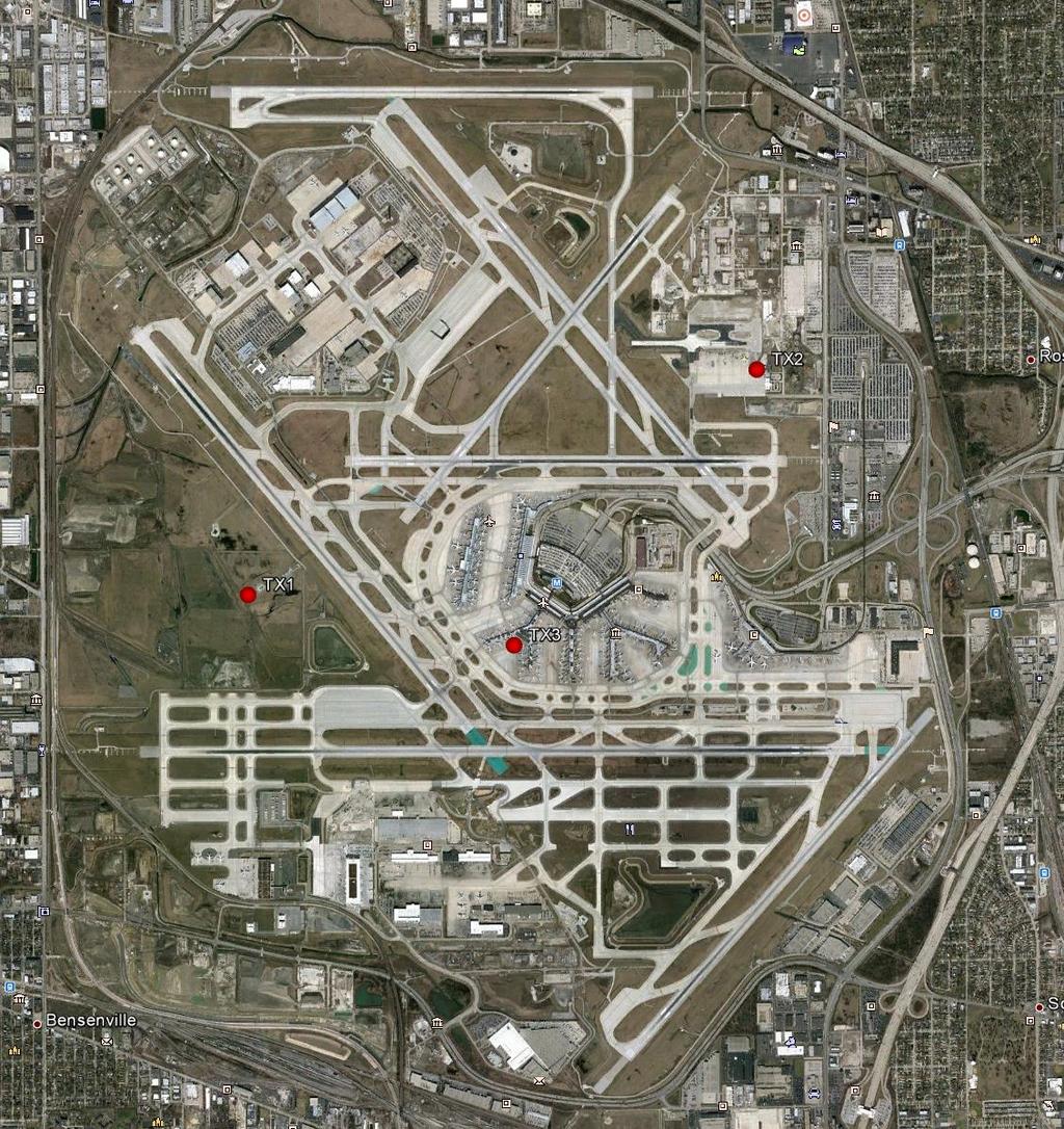 ORD Airport Airport and surroundings were modeled in 3 D Horizontal resolution of