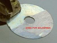 bolts Remove zinc anodization on 1/2 of washer surface (as