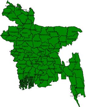 CELL PHONE NETWORK IN BANGLADESH 997 03 District 2000 30 District 2002 50 District 2004 6 District Present All