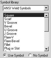 Drawing and Detailing with SolidWorks 2001/2001Plus The Fixed size weld symbols checkbox displays the size of the weld symbol. Scale according to the dimension font size.