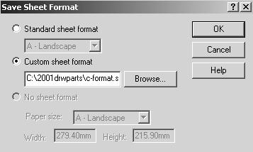 Views are displayed when inserted into the drawing. Views cannot be displayed in the Edit Sheet Format mode. The None option is set for Layer and saved with the Drawing Template.