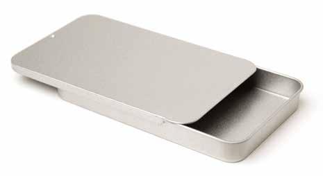 Rectangular Tins This rectangular shaped tin comes in three sizes with either a solid or window lid.
