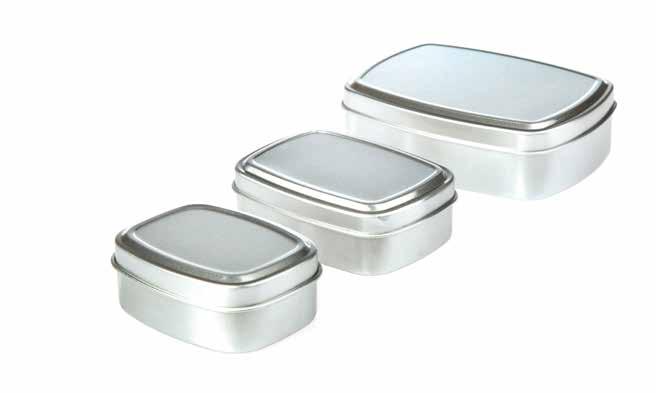 Round Aluminium Screw Lid This range of round aluminium tin containers incorporates an EPE liner which provides chemical resistance and low moisture transmission rates.