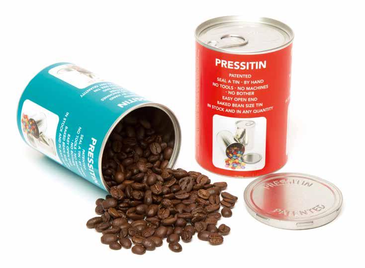 Pressitin & Pressitin Mini The silver Pressitin comes in three sizes and comprises of a main body and a base which is used to seal the product inside.