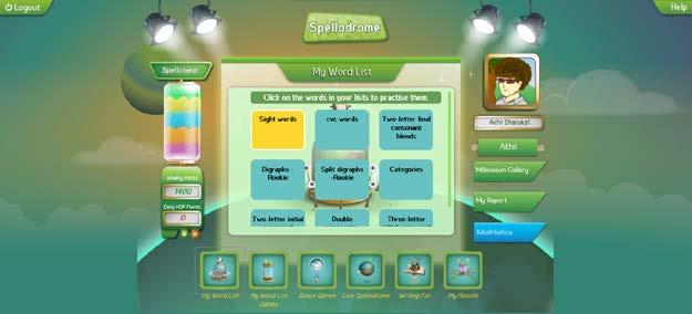Spellodrome Content & Word Lists In My Word List, you can see the words that your teacher has
