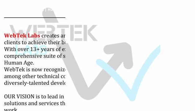 Embedded & Robotics Training WebTek Labs creates and delivers high-impact solutions, enabling our clients to achieve their business goals and enhance their competitiveness.