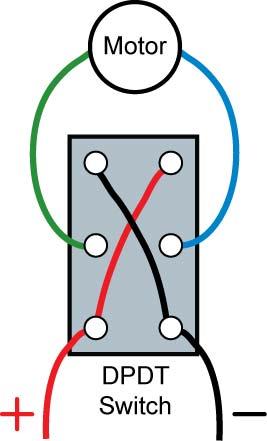 Wiring a DPDT Switch to Reverse the