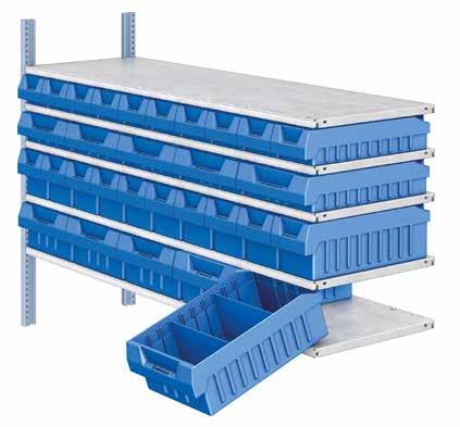 Accessories Removable plastic drawers These are specially designed to suit the shelving units.