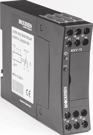 PRELIMINARY Control & Monitoring Relays Single Phase Voltage Relay MXV-20 DESCRIPTION Single phase voltage relay for detecting a level of AC or DC voltage.