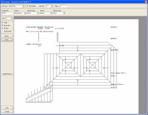 Printing your Roof Plan Lesson 1: Introduction Printing your Roof Plan Tip! For information on saving images to be viewed and modified in other CAD programs (.dfx files) or popular graphic program (.