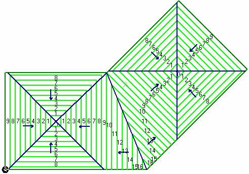 Lesson 4: Using Help Lines Low Area Orientation Figure 4 9 Completed roof plan You have completed Lesson 4.