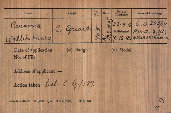 1914-1918 In July 1914 he was posted to 22 nd Bn County Of London Regt (Queens Regt) as a Sergeant.