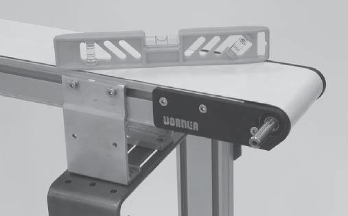 Installation NOTE Conveyor MUST be mounted straight, flat and level within confines of conveyor. Use a level (Figure, item ) for setup. Conveyors Longer Than ft (658mm).