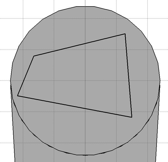 5) Reactivate the Geometrical Constraints icon (it should be orange). 6) Apply a vertical constraint to the right line of the profile by right clicking on it and selecting Line.? object Vertical.