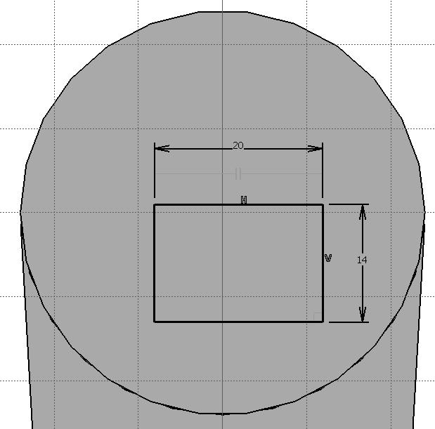 11) Apply Constraints to the rectangle and change their values to the values shown in the figure.