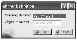 Select the Mirror icon in the
