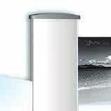 This display system is available in two lengths, 100 and 200 cm.