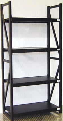 UNIT 1 Four shelf storage unit. Each shelf is engineered to hold 150kg.