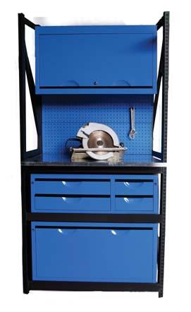 Maxi-Drawer 10 x Hooks UNIT 5C WITH OVERHEAD This unit has all the features of a Unit 5C with