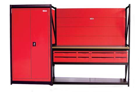 UNIT 9 Four lockable 900mm cabinets for the maximum in secure storage for tools and equipment in your garage,