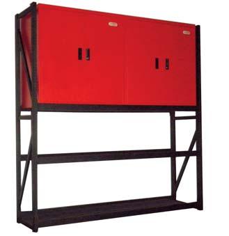 Width 1920mm Depth 500mm 4 x Long Beams 4 x 900mm Cabinets UNIT 9A This popular unit gives you two lockable