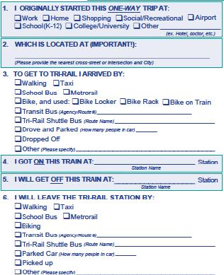 Transit Surveys Transit surveys - Travel patterns and characteristics of existing
