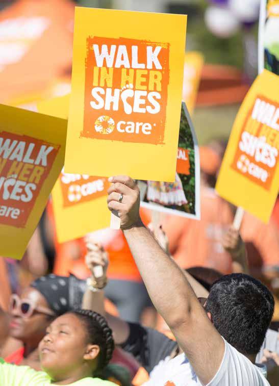 THE IMPORTANCE OF TEAMS There are three reasons why participating in CARE s Walk In Her Shoes is better as a team: Participants on a team typically raise more money than individuals.